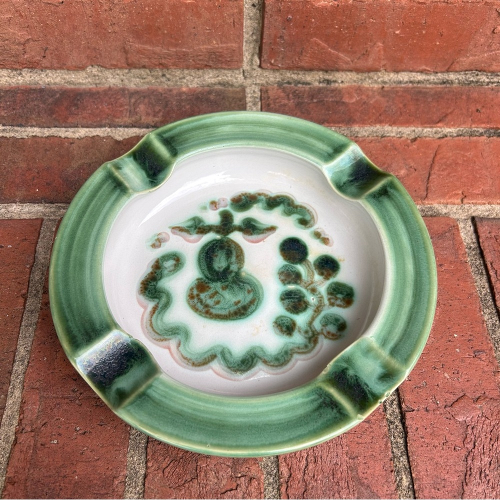 VINTAGE M. A. HADLEY Handcrafted American Pottery Pear Ashtray